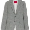 Jacka med extra smal passform i funktionsmässigt sharkskin Jacka med extra smal passform i funktionsmässigt sharkskin