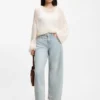 Jeans med avslappnad passform och ballongben