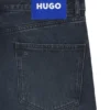 Jeans med normal passform i mörkblå denim