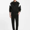 Joggingbyxor i bomullsblandning med broderat logo