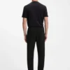 Joggingbyxor i bomullsblandning med broderat logo
