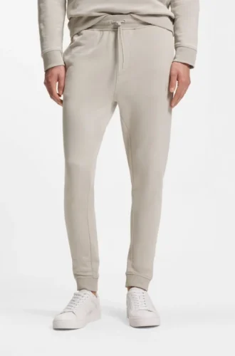 Joggingbyxor i bomullsfrotté med logotyp