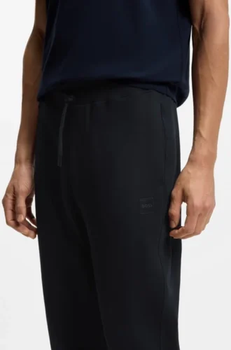 Joggingbyxor i bomullsfrotté med logotyp