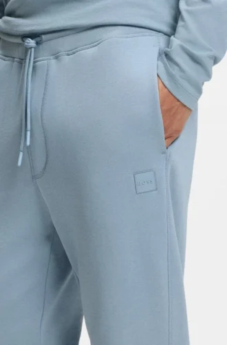 Joggingbyxor i bomullsfrotté med logotyp