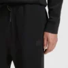 Joggingbyxor i bomullsfrotté med logotyp