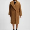 Kappa i fuskpäls med oversized-passform