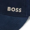 Keps i bomullsvelour med logotyp Keps i bomullsvelour med logotyp