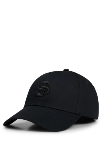 Kepsar i bomullstwill med broderat Double B-monogram