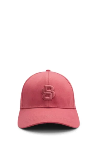 Kepsar i bomullstwill med broderat Double B-monogram