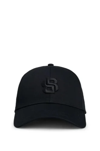 Kepsar i bomullstwill med broderat Double B-monogram
