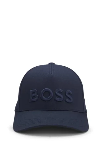 Kepsar med broderad logotyp i bomullstwill