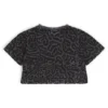 Kids’ leopardmönstrad bomullst-shirt med glansigt logo