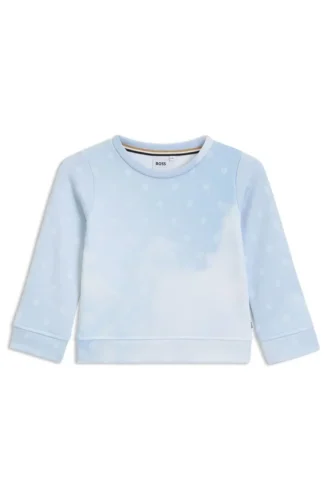 Kids’ sweatshirt with Double B monograms and clouds