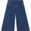 Kids’ wide-leg jeans in blå denim