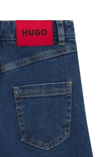 Kids’ wide-leg jeans in blå denim