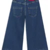 Kids’ wide-leg jeans in blå denim