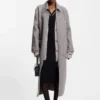 Kofta med broderad logotyp i oversized-passform