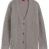 Kofta med broderad logotyp i oversized-passform