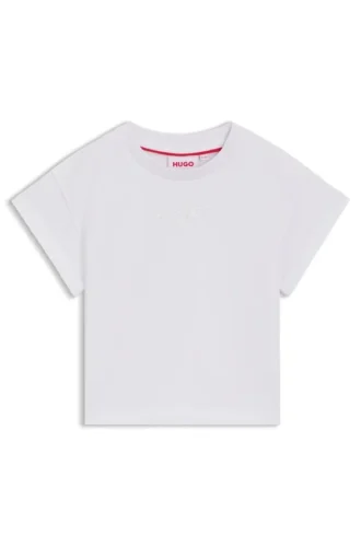 Kort T-shirt för barn med iriserande logo