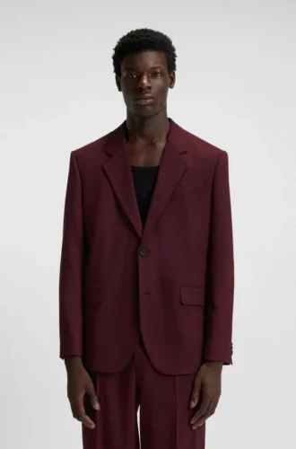 Kostymjacka i modern passform i funktionsstretch-twill