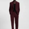 Kostymjacka i modern passform i funktionsstretch-twill