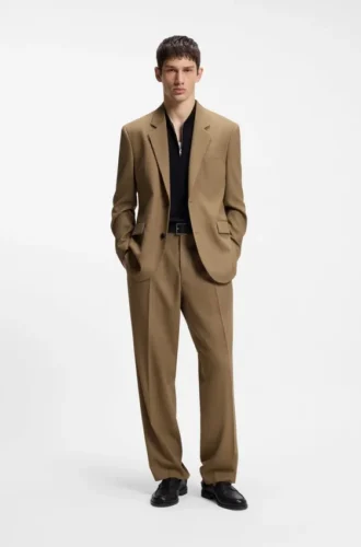 Kostymjacka i modern passform i funktionsstretch-twill