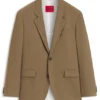 Kostymjacka i modern passform i funktionsstretch-twill