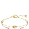Lagerarmband i guldton med Double B-monogram