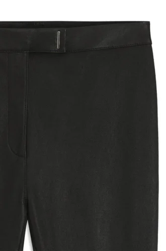 Läderleggings med logotyp och hake