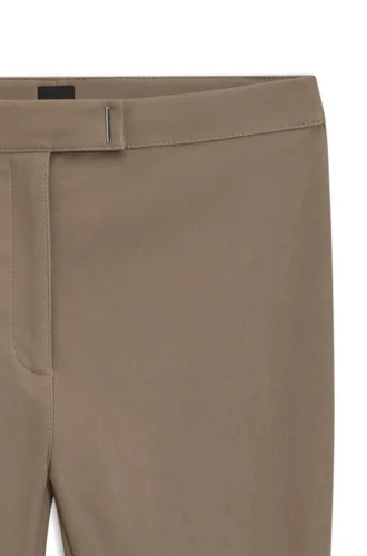 Läderleggings med logotyp och hake