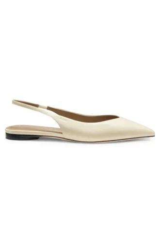 Läderskor med slingback-rem