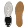 Lädersneakers med detaljer i mocka