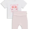 Leggings och T-shirt för spädbarn i stretchbomull