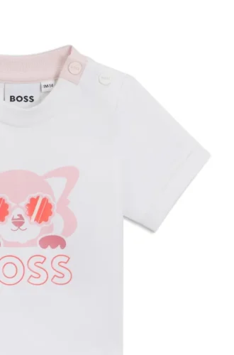 Leggings och T-shirt för spädbarn i stretchbomull