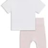 Leggings och T-shirt för spädbarn i stretchbomull