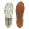 Låga sneakers i mocka och läder