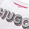 Långärmad bomullst-shirt för barn med logotyp med glittereffekt