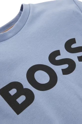 Långärmad T-shirt för barn i bomull med logotryck