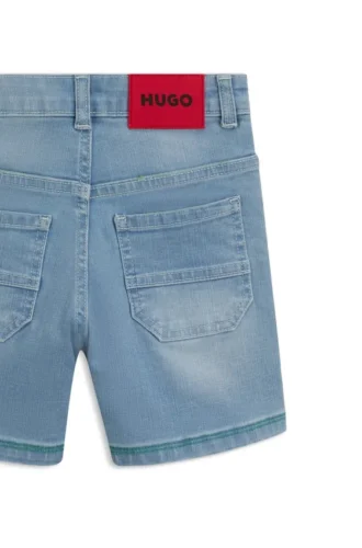 Lösa shorts för barn i blå denim