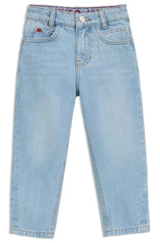 Löst sittande jeans för barn i blå denim