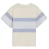 Löst sittande T-shirt för barn med färgblockerade ränder Löst sittande T-shirt för barn med färgblockerade ränder