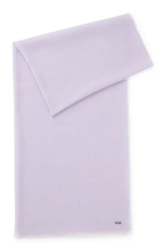 Lätt ullscarf med fransade kanter