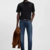 Maine-jeans med normal passform i bekvämt stretchdenim