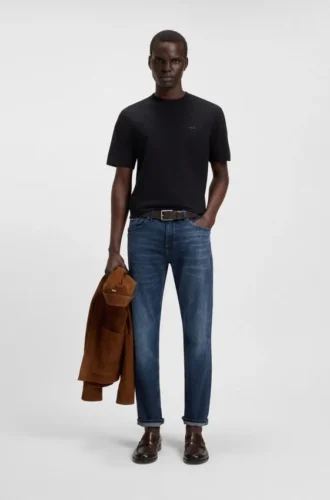 Maine-jeans med normal passform i bekvämt stretchdenim