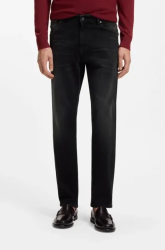 Maine-jeans med normal passform i mjuk denim