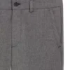 Melange-byxor i slim fit i stretchdobby