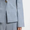 Melangerad slim fit-kavaj i nyull