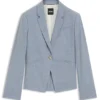Melangerad slim fit-kavaj i nyull