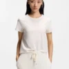 Merceriserad bomulls-T-shirt med normal passform