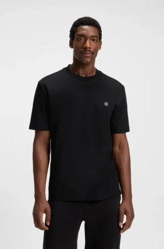 Merceriserad bomullst-shirt med Double B-monogram